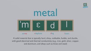 How to pronounce metal [upl. by Jerold532]