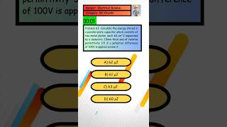 Problem 63 Calculate the energy stored in the parallelplate capacitor described [upl. by Suckow]