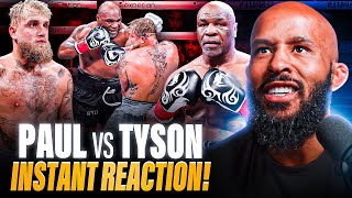 quotThat Was An AMATEUR Fightquot  JAKE PAUL vs MIKE TYSON INSTANT REACTION [upl. by Yentroc]