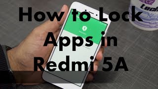 Redmi 5A How to Lock Apps Hindi [upl. by Eahsed]