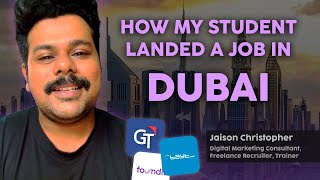 How My Student Got a Job in Dubai Expenses Salary and Application Tips  Digital Marketing  UIUX [upl. by Alida695]