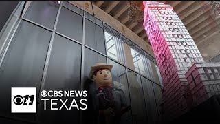 Intricate card structures demolished as State Fair of Texas closes [upl. by Kristopher657]