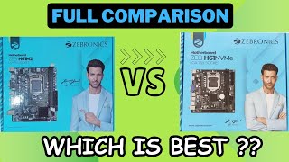 Zebronics H61Nvme Motherboard VS Zebronics H61M2 Motherboard  Full Comparison [upl. by Steve]