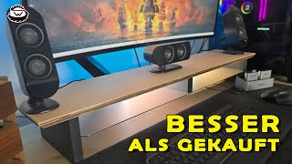 🤩 Schreibtisch UPGRADE  Wir bauen eine MONITORABLAGE [upl. by Asilad453]