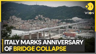 Italy marks Genoa bridge disaster in shadow of political crisis  Latest World News  WION [upl. by Airpac148]