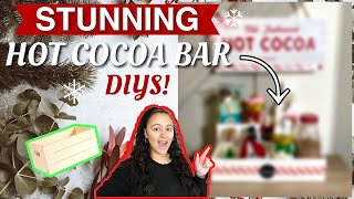 MUST TRY NEW  EASY DOLLAR TREE Hot Cocoa Bar DIYS [upl. by Noryak]