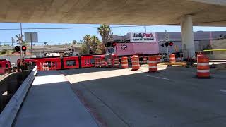 Trolley zooms by Sassafras Street [upl. by Linoel]