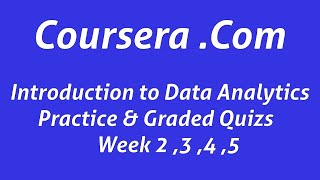 all quiz with answers introduction to data analytics all quiz practice amp grade quiz week 2 345 [upl. by Yruama292]