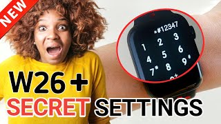 Found new secret settings for w26 smartwatch 😲😲w26 Smart Watch 🔥 [upl. by Anaer]