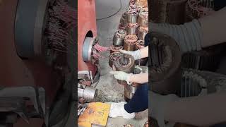 Motor electromagnetic copper coil Disassembler Good tools can increase work efficiency [upl. by Izmar214]