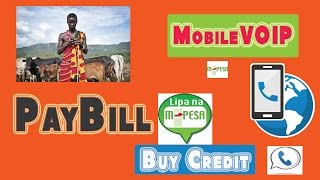 How To Buy Credit for MobileVOIP using M PESA [upl. by Juxon64]