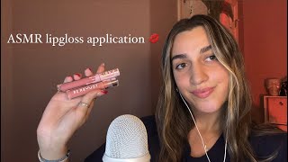 ASMR lipgloss application mouth sounds 45 minutes [upl. by Anilos912]