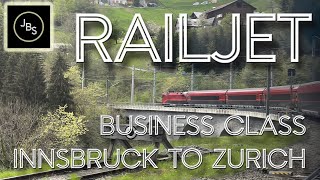 ÖBB RailJet Through the Alps in Business Class  Innsbruck to Zurich  Worth the Upgrade [upl. by Arinay962]