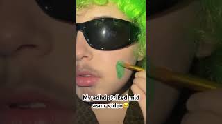 YALL ITS SUPPOSED TO BE PICKLE RICK satisfying aesthetic makeup asmrsounds asmrvideo [upl. by Muhan677]