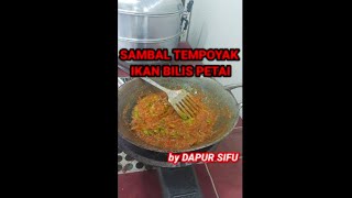 Cara masak SAMBAL TEMPOYAK IKAN BILIS PETAI yang mudah [upl. by Varini159]