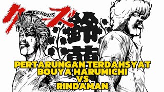 BENTROKAN HAKI TINGKAT TINGGI‼️BOUYA HARUMICHI VS RINDAMAN  Alur Cerita Manga Crows Vol 9 [upl. by Inahpets]