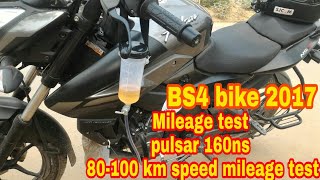 pulsar 160ns milage test on 80100 speed 20182019 [upl. by Ashlie]