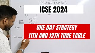 one day strategy one day plan icse 2024 [upl. by Harrell]