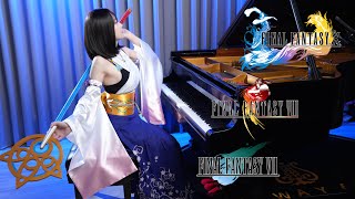 FINAL FANTASY「Suteki Da Ne  Eyes On Me  Aeriths Theme」 Steinway Piano Medley🤍Rus Piano [upl. by Eerased665]