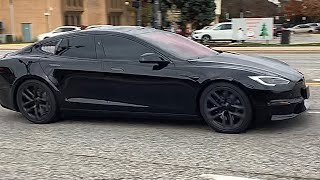 Spotted another Tesla Model S Plaid in Oak Lawn Illinois [upl. by Ashien]