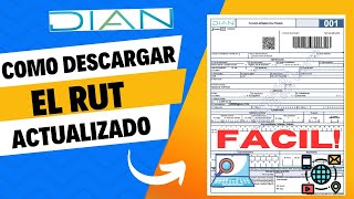 📝Cómo descargar el rut Actualizado DIAN 2024✍️ [upl. by Ahseryt445]