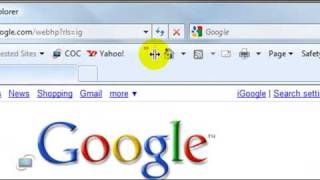 How to adjust toolbars in Internet Explorer [upl. by Novaj871]