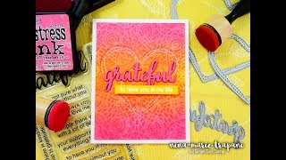 5 Minute Cards Stencil Impression  In Lay Die Cutting [upl. by Ennazzus987]