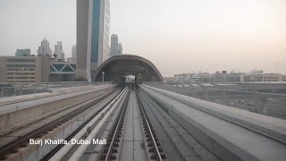 Dubai Metro in 3 minutes High Speed Timelapse Movie [upl. by Bahe43]