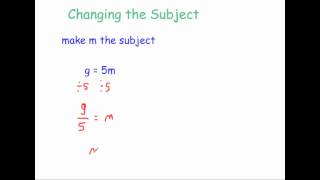 Changing the Subject  Corbettmaths [upl. by Thorma]