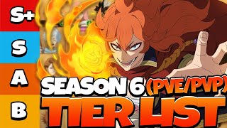 SEASON 6 PVE amp PVP TIER LIST MERELEONA IS FINALLY HERE TO DOMINATE THE META  Black Clover Mobile [upl. by Harleigh]