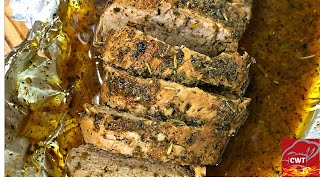 Butter Garlic And Herb Pork Tenderloin  Pork Tenderloin Recipe [upl. by Ellehsyt]