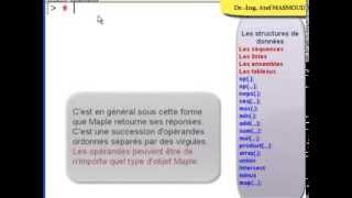 cours et exercices MAPLE Leçon 2 les structures de données [upl. by Sean]