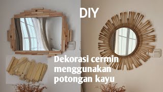 Kreasi dari potongan kayu dan tusuk sate untuk dekorasi kaca wood scrap ideas [upl. by Adne]