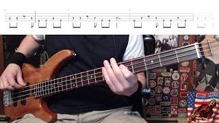 Glory Days by Bruce Springsteen  Bass Cover with Tabs PlayAlong [upl. by Reteid]