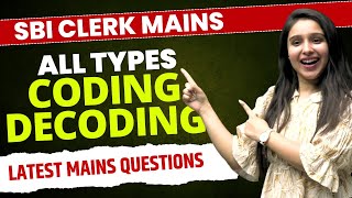 Latest Mains Questions  SBI Clerk Mains All types of Coding Decoding  Parul Gera  Puzzle Pro [upl. by Eikceb]