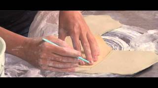 Pottery Video Using Plastic to Make Handbuilding Easier  LORNA MEADEN [upl. by Halilahk]