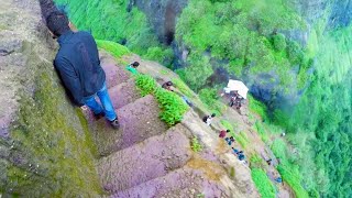 Dangerously Steep Trekking Steps In India [upl. by Nidorf925]