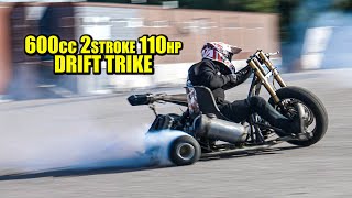 DRIFT TRIKE  600cc 110hp 2stroke engine [upl. by Bonine]