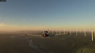 MSFS 2020 Carenado  Piper Arrow III Flying Through Wind Turbines in Canada [upl. by Ehsom616]