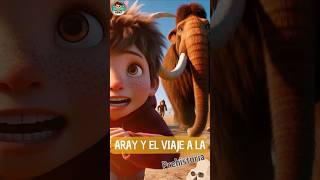 ✨ Aray y el Viaje a la Prehistoria 🦖cuentos cuentosparaniños shorts [upl. by Nwahsram]