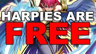 NEW HARPIES How can something so F2P be this STRONG YuGiOh Duel Links [upl. by Gerc]