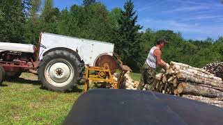 Ford 8n with a cordwood saw [upl. by Florentia361]