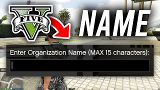 How To Name Organization In GTA 5  Full Guide [upl. by Martainn]