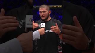 Its in the name 🙌 Khabib Nurmagomedov reflects on Usmans title defence at bellatorsandiego [upl. by Llehsram542]