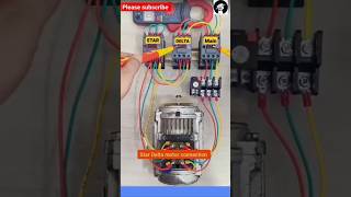 Stater wiring check stardeltastarter connection stardeltaconnection elctricianyoutubeytshorts [upl. by Eceela]