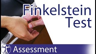 Finkelstein Test  De Quervains Tenosynovitis [upl. by Erreid472]