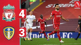 Highlights Liverpool 43 Leeds Utd  Salah hits a hattrick on the opening day [upl. by Omoj]