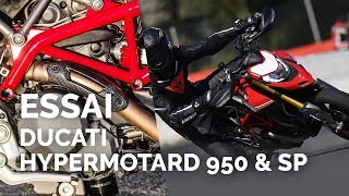 Essai Ducati Hypermotard 950 et SP 2019 Lart de lirrévérence [upl. by Zephaniah]