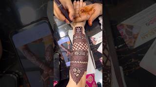 Bridal mehndi  ✨🫶🏻 signature work hassanmehndiexpert mehndi [upl. by Einotna]