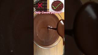 How to Make Chocolate Ganache  Chocolate Ganache with Cocoa Powder shorts shortvideo chocolate [upl. by Klina672]